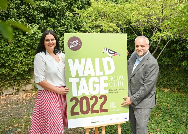 Astrid Eisenkopf und Matthias Grün Waldtage Plakat 2022